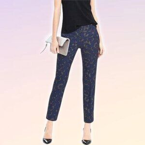 BANANA REPUBLIC Avery Flannel Pant Sz 0 Nouvelle Floral Warm